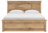 Makidern Tan King Panel Bed from Ashley Furniture - Luna Furniture