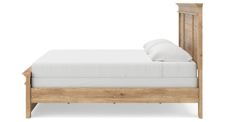 Makidern Tan King Panel Bed from Ashley - Luna Furniture