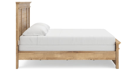 Makidern Tan King Panel Bed from Ashley - Luna Furniture