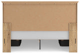 Makidern Tan King Panel Storage Bed from Ashley Furniture - Luna Furniture