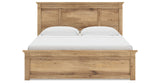 Makidern Tan King Panel Storage Bed from Ashley Furniture - Luna Furniture
