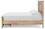 Makidern Tan King Panel Storage Bed from Ashley Furniture - Luna Furniture