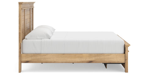 Makidern Tan King Panel Storage Bed from Ashley - Luna Furniture