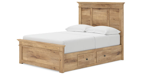 Makidern Tan Full Panel Storage Bed from Ashley - Luna Furniture