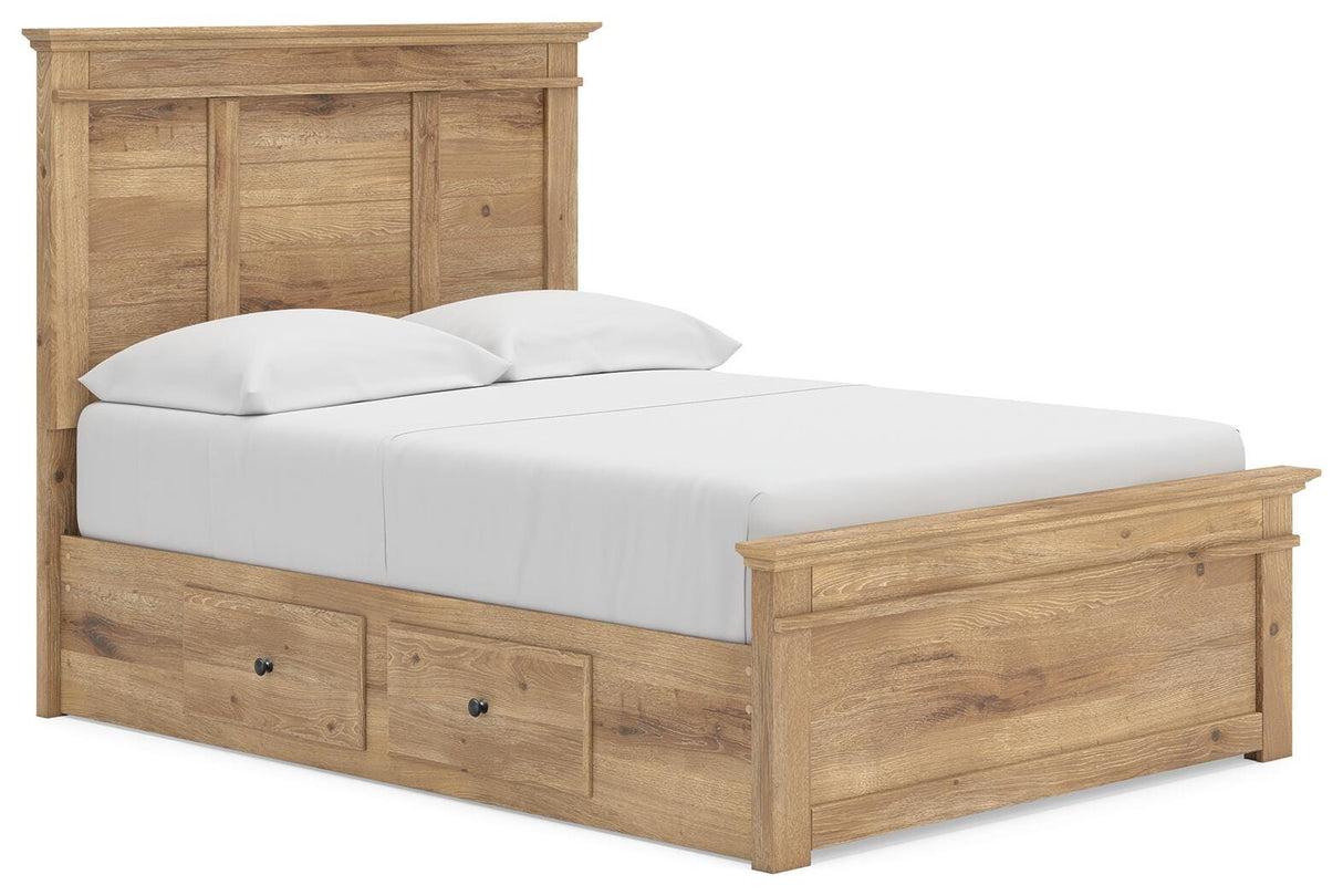 Makidern Tan Full Panel Storage Bed from Ashley - Luna Furniture