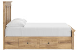 Makidern Tan Full Panel Storage Bed from Ashley - Luna Furniture
