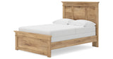 Makidern Tan Full Panel Bed, Dresser and Mirror from Ashley - Luna Furniture