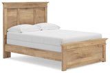 Makidern Tan Full Panel Bed, Dresser and Mirror from Ashley - Luna Furniture
