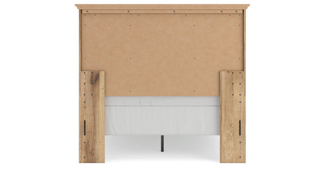 Makidern Tan Full Panel Bed, Dresser and Mirror from Ashley - Luna Furniture
