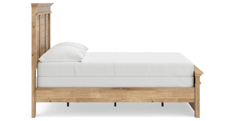 Makidern Tan Full Panel Bed, Dresser and Mirror from Ashley - Luna Furniture