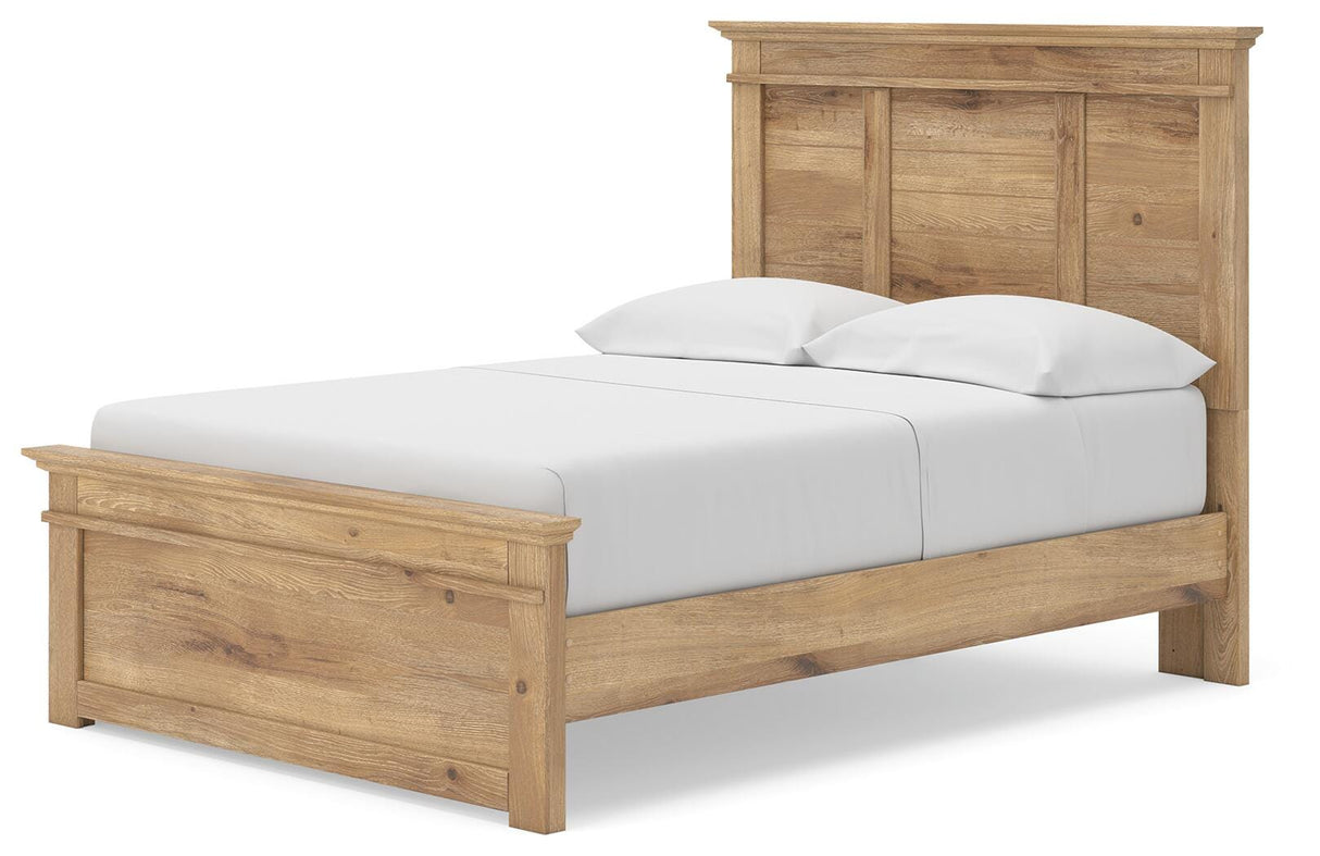 Makidern Tan Full Panel Storage Bed from Ashley Furniture - Luna Furniture