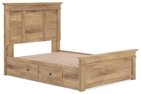 Makidern Tan Full Panel Storage Bed from Ashley Furniture - Luna Furniture