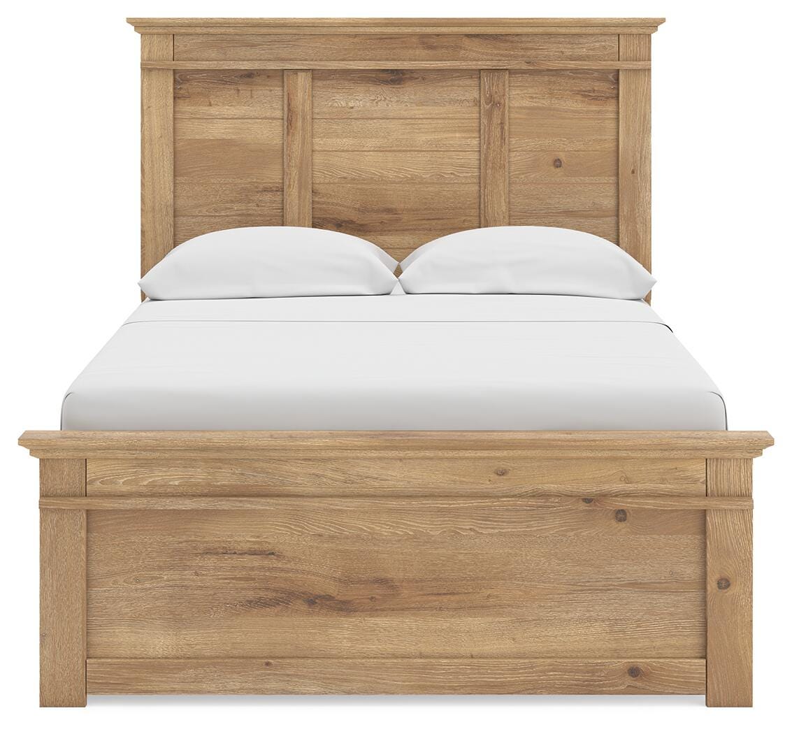 Makidern Tan Full Panel Storage Bed from Ashley Furniture - Luna Furniture