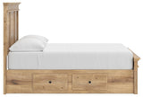 Makidern Tan Full Panel Storage Bed from Ashley Furniture - Luna Furniture