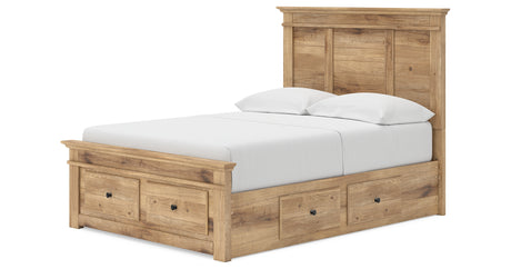 Makidern Tan Full Panel Storage Bed from Ashley - Luna Furniture