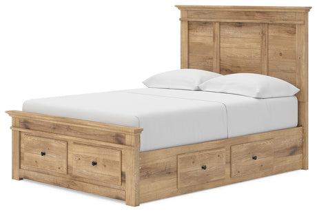 Makidern Tan Full Panel Storage Bed from Ashley - Luna Furniture