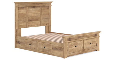 Makidern Tan Full Panel Storage Bed from Ashley - Luna Furniture
