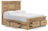 Makidern Tan Full Panel Storage Bed from Ashley - Luna Furniture