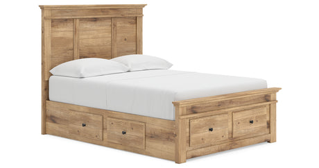 Makidern Tan Full Panel Storage Bed from Ashley - Luna Furniture
