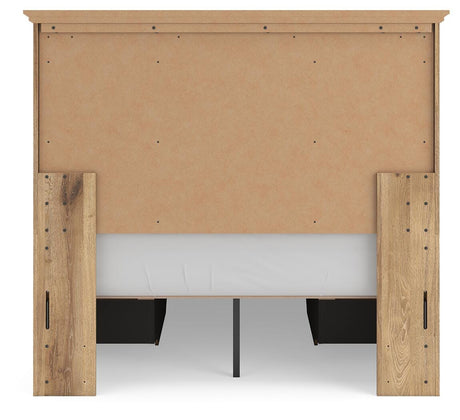 Makidern Tan Full Panel Storage Bed from Ashley - Luna Furniture