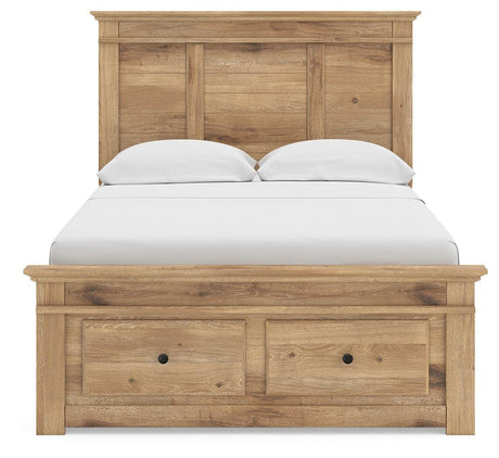 Makidern Tan Full Panel Storage Bed from Ashley - Luna Furniture