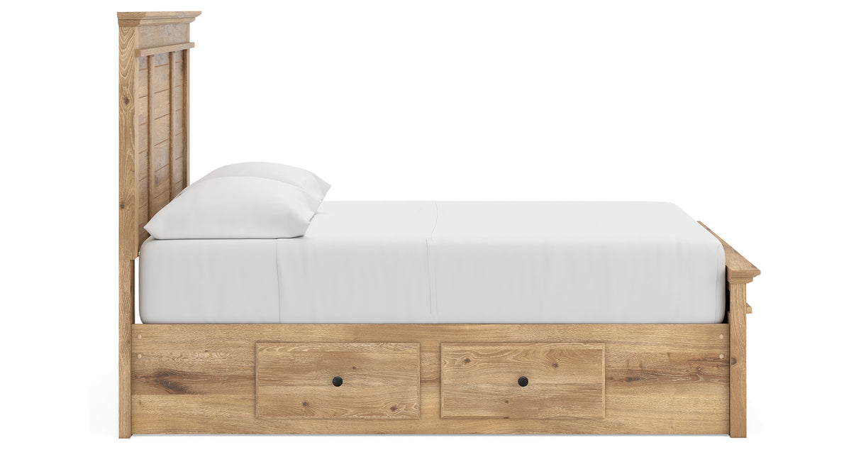 Makidern Tan Full Panel Storage Bed from Ashley - Luna Furniture