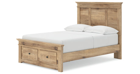Makidern Tan Full Panel Storage Bed from Ashley Furniture - Luna Furniture