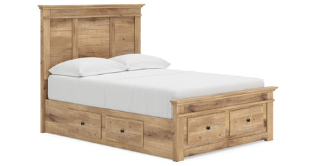 Makidern Tan Full Panel Storage Bed from Ashley Furniture - Luna Furniture