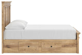 Makidern Tan Full Panel Storage Bed from Ashley Furniture - Luna Furniture
