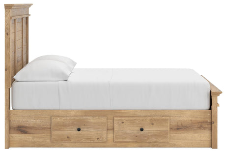 Makidern Tan Full Panel Storage Bed from Ashley Furniture - Luna Furniture