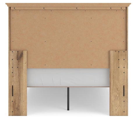 Makidern Tan Full Panel Storage Bed from Ashley - Luna Furniture
