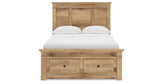 Makidern Tan Full Panel Storage Bed from Ashley Furniture - Luna Furniture