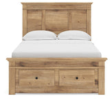 Makidern Tan Full Panel Storage Bed from Ashley Furniture - Luna Furniture