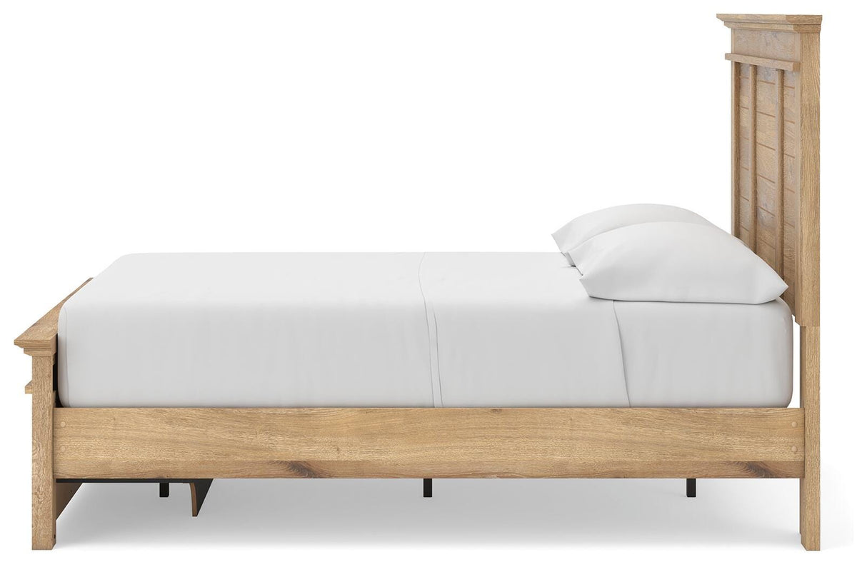 Makidern Tan Full Panel Storage Bed from Ashley Furniture - Luna Furniture