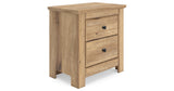 Makidern Tan Nightstand from Ashley - Luna Furniture