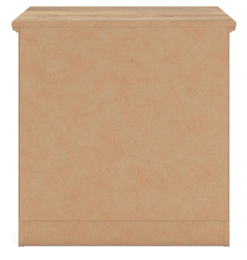 Makidern Tan King Panel Bed, Dresser, Mirror and 2 Nightstands