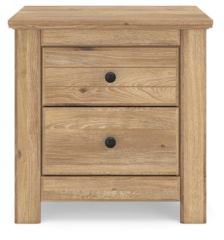 Makidern Tan King Panel Bed, Dresser, Mirror and 2 Nightstands from Ashley - Luna Furniture