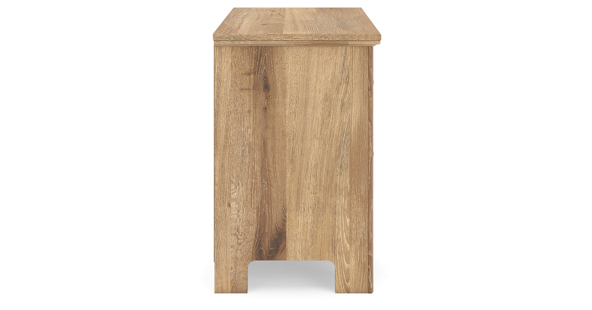 Makidern Tan Nightstand from Ashley - Luna Furniture