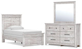 Makidern Twin Panel Bed, Dresser and Mirror from Ashley - Luna Furniture