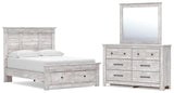 Makidern Full Panel Storage Bed, Dresser and Mirror from Ashley - Luna Furniture