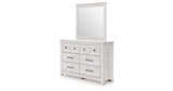 Makidern Whitewash Dresser and Mirror from Ashley Furniture - Luna Furniture