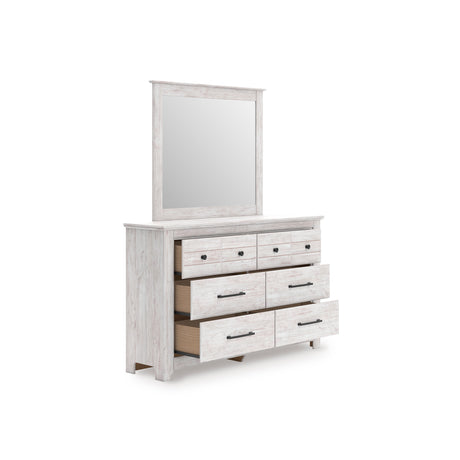 Makidern Whitewash Storage Panel Bedroom Set with 4 Drawers from Ashley - Luna Furniture