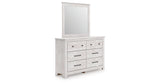 Makidern Whitewash Dresser and Mirror from Ashley Furniture - Luna Furniture