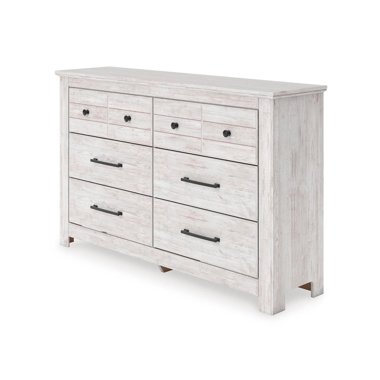 Makidern Whitewash Storage Panel Bedroom Set with 2 Footboard Drivers from Ashley - Luna Furniture