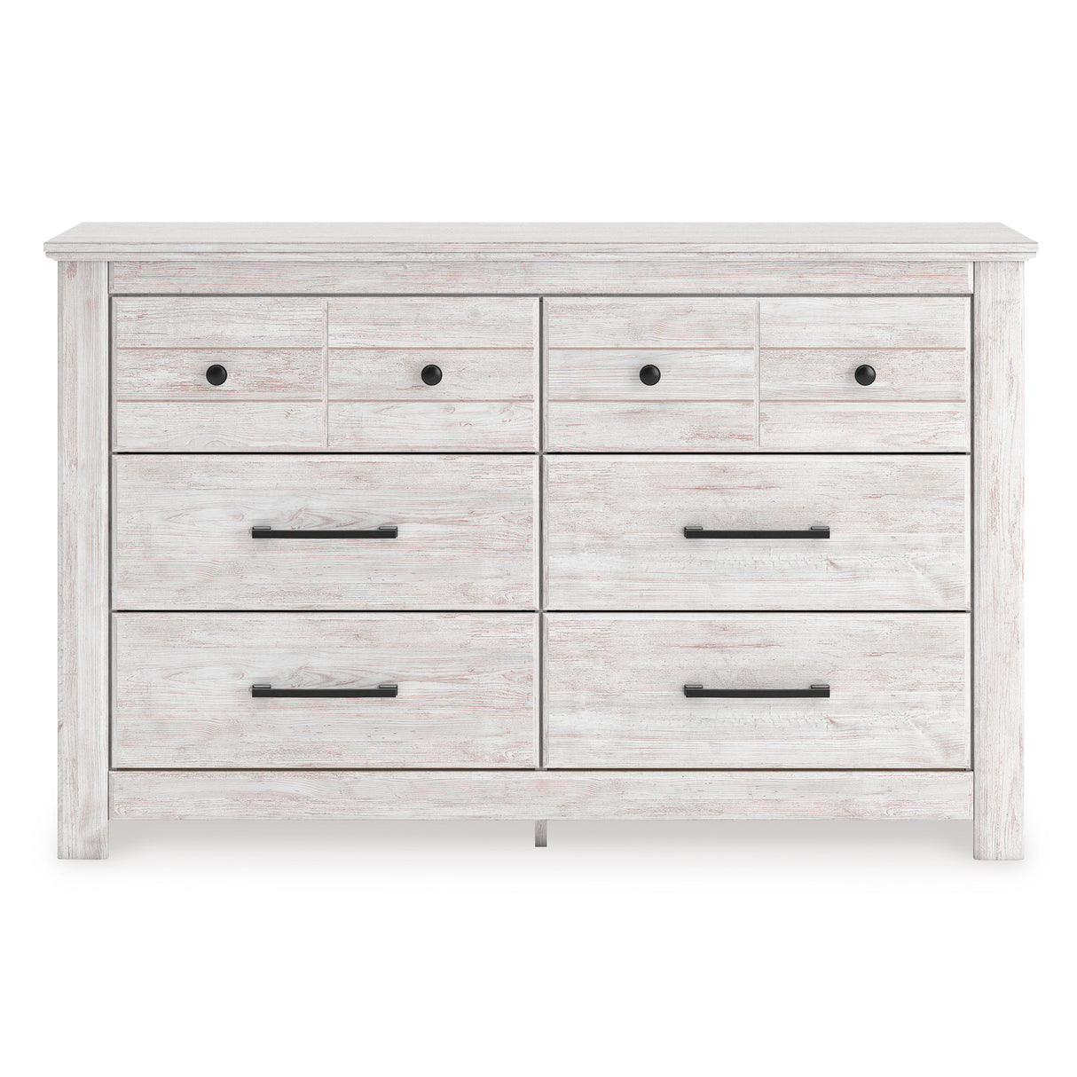 Makidern Whitewash Storage Panel Bedroom Set with 2 One-Side Drawers from Ashley - Luna Furniture