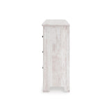 Makidern Whitewash Storage Panel Bedroom Set with 2 Footboard Drivers from Ashley - Luna Furniture