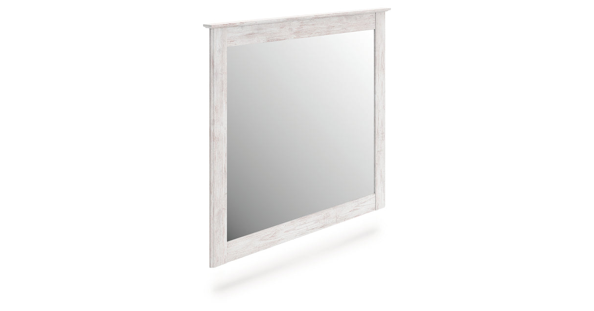 Makidern Whitewash Bedroom Mirror from Ashley Furniture - Luna Furniture