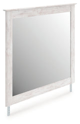 Makidern Whitewash Bedroom Mirror from Ashley Furniture - Luna Furniture