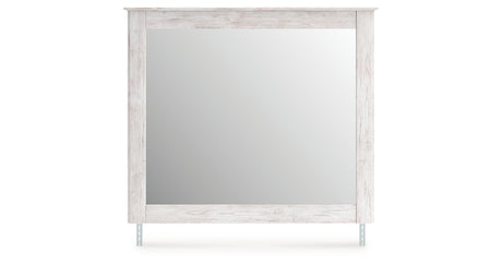 Makidern Whitewash Bedroom Mirror from Ashley - Luna Furniture