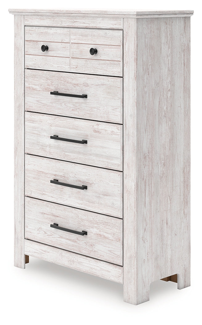 Makidern Whitewash Chest of Drawers from Ashley Furniture - Luna Furniture